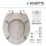 Siège de Toilette Schütte Lightwood avec Abaissement Automatique en Bois