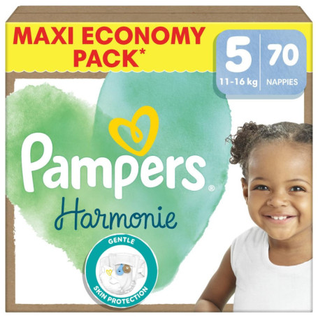 Couches Pampers Harmonie Taille 5 - 70 Couches Hypoallergéniques