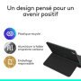 Logitech Flip Folio - Étui Clavier Bluetooth pour iPad Pro et Air 11 pouces - Graphite