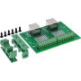 Bloc Terminal InLine pour Rail DIN avec 2 Prises RJ45 et Bornes à Vis