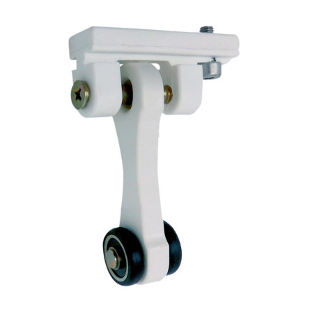 Poulie Coulissante Micel pour Pergola - Rallonge 60 mm, Nylon Blanc