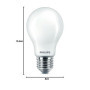 Ampoule LED Philips E27 60W Blanc Chaud Dépolie Compatible Variateur
