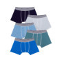 Lot de 5 Boxers Enfant en Coton - Petit Bateau