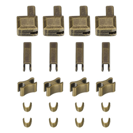 Ensemble de Fermetures Éclair en Bronze pour Réparation de Vêtements et Sacs