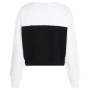 Sweat Col V Femme Karl Lagerfeld Jeans Blocked Blanc-Noir