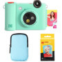 KODAK Smile+ Caméra Instantanée et Imprimante Photo 2-en-1 - Pack Démarrage Vert