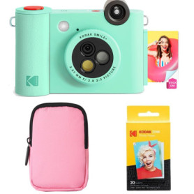 KODAK Smile+ Caméra Instantanée et Imprimante Photo - Pack Démarrage Vert