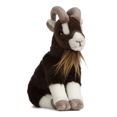 Peluche Chèvre Brune Living Nature - 20 cm de Réalisme