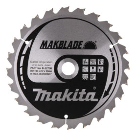 Lame de Scie Carbure Makita MAKBLADE 190x20mm 24 Dents pour Bois
