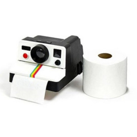 Boîte à Mouchoirs Rétro en Forme d'Appareil Photo - Support Pratique pour Papier Toilette