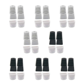WJUAN Protecteurs de Câbles USB et Type-C - Lot de 8 en Noir et Gris