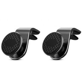 Support Magnétique de Téléphone pour Voiture - Lot de 2 avec Rotation 360°