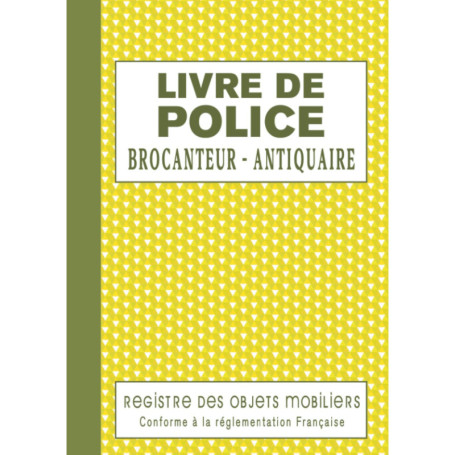 Registre Professionnel pour Brocanteurs et Antiquaires - 120 Pages