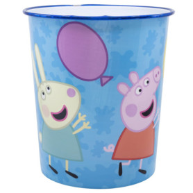 Poubelle en plastique Peppa Pig pour enfants