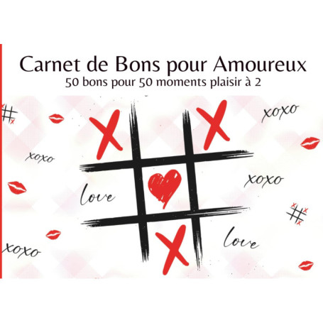 Carnet de Bons Romantiques pour Amoureux - 50 Coupons Cadeaux