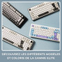 Clavier Gamer Mécanique The G-Lab KEYZ Elite 400 - Sans Fil Tri Mode AZERTY