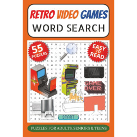 Livre de Mots Croisés sur les Jeux Vidéo Rétro : Puzzles Nostalgie des Années 70 à 2000