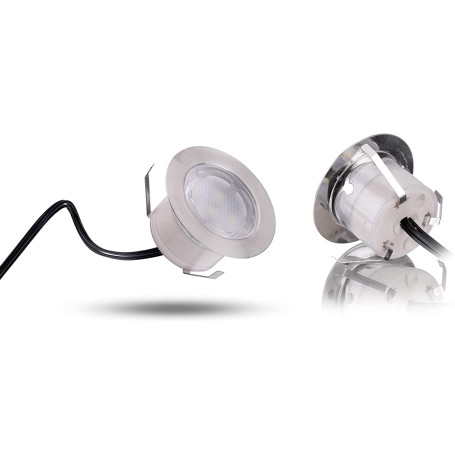 Spot LED Encastrable Extérieur YZGWZLD - Mini Lampe Blanche IP67 pour Terrasse et Piscine