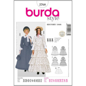 Patron de Couture Burda B2768 pour Robe Femme Élégante 36-52