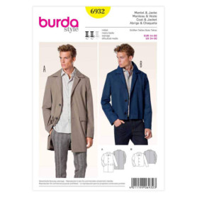 Patron de Couture Burda B6932 pour Manteau et Veste - Tailles 44 à 60