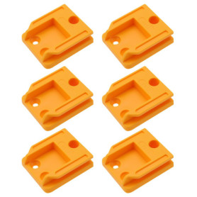 Lot de 6 porte-outils muraux en plastique pour perceuses Dewalt