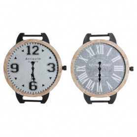 Horloge de table DKD Home Decor De poignet Noir Métal Verre (2 pcs) (65 x 7 x 74 189,99 €