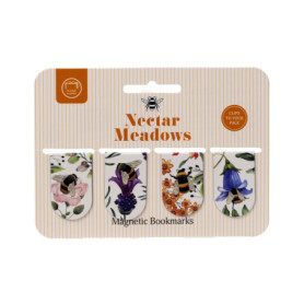 Lot de 4 Marque-Pages Magnétiques Nectar Meadows - Puckator