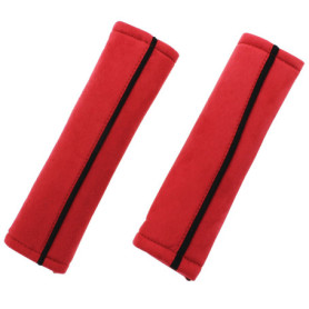 Coussinets de Sécurité pour Ceinture de Voiture - Set de 2 Rouge