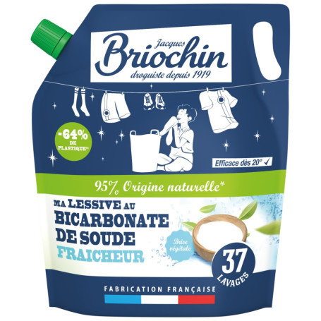Recharge de Lessive au Bicarbonate de Soude - Fraîcheur 1,7L Briochin