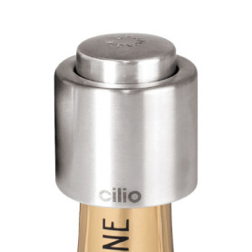 Bouchon de Champagne en Acier Inoxydable Poli - Cilio