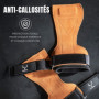 Bullstep Manique Crossfit en Cuir - Gants de Musculation avec Protection Poignet