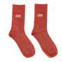 Chaussettes Paillettes Love Rouge - Taille Unique 36-42
