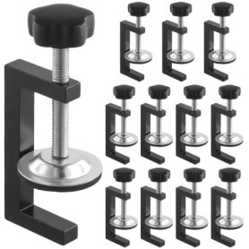 Lot de 12 Serre-Joints G Réglables en Métal - Pince de Serrage pour Tiroirs et Bois