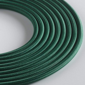Câble Textile Rond KLARTEXT LUMIÈRE 3x0,75 mm Vert Foncé 3 m