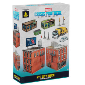 Marvel Crisis Protocol : Terrain NYC City Block - Collection de Champs de Bataille