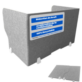 Séparateur de Bureau ReFind Pro - Écran Acoustique Pliable pour Espace de Travail