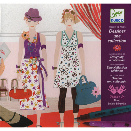 Coffret Créatif Djeco - Dessine et Habille ton Mannequin