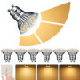 Ampoules GU10 LED Dimmables EACLL - Lot de 6, Blanc Chaud 2700K
