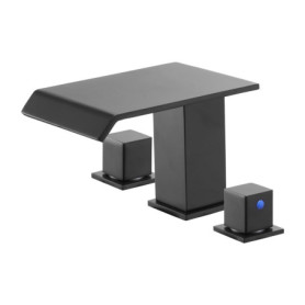 Robinet de Baignoire Romaine VEVOR en Acier Inoxydable Noir Mat