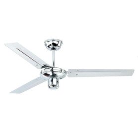Ventilateur de Plafond Zephyr AireRyder - Commande par Tirette, Chrome, 122 cm