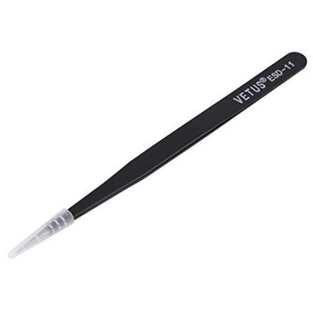 Pince à épiler en acier inoxydable antistatique FTVOGUE ESD-11