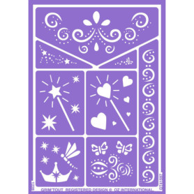 Pochoir de Maquillage Réutilisable Conte de Fée - GRIM'TOUT A5