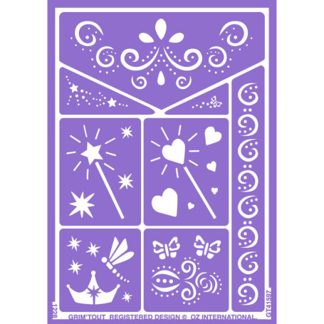 Pochoir de Maquillage Réutilisable Conte de Fée - GRIM'TOUT A5