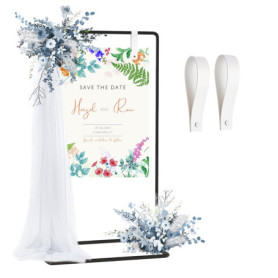 Support de Panneau de Bienvenue pour Mariage CZCPARY - Noir