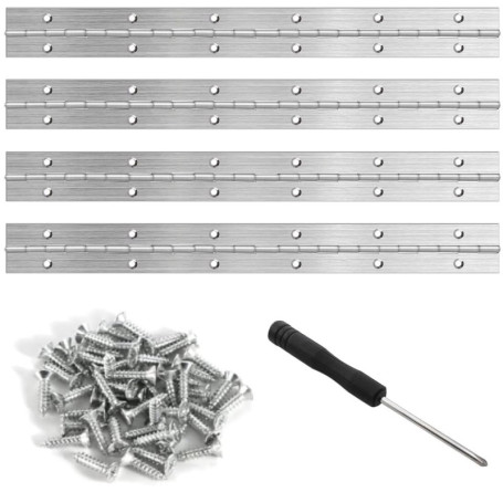 Charnière de Piano en Acier Inoxydable 30 cm - Bangbobi pour Meubles et Portes