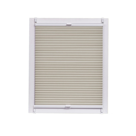Store Plissé Nid d'Abeille Occultant Sunlines 90 x 150 cm - Blanc Crème