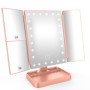 Miroir de Maquillage Lumineux Professionnel SURFOU - Pliable avec 24 LEDs