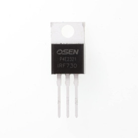 Transistor N-Channel MOSFET IRF730 400V 5.5A - Lot de 10 pièces