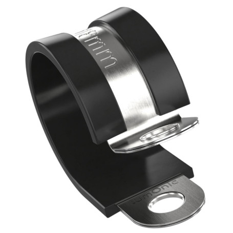 Lot de 5 Colliers de Serrage Lumonic 18mm avec Garniture en Caoutchouc