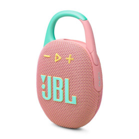 JBL Clip 5 - Enceinte Bluetooth Ultra-Portable Rose avec Mousqueton